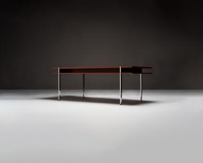 Hans Wegner Walnut and Steel Desk in the Manner of Hans J Wegner Denmark c 1960