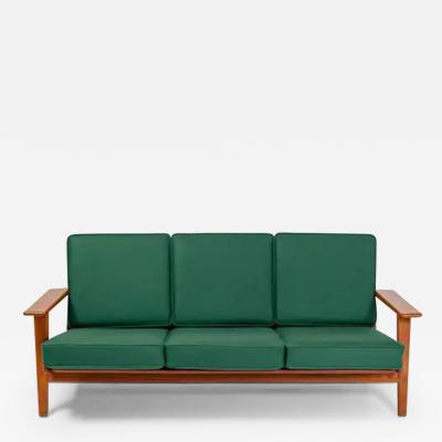 Hans Wegner Wegner for Getama Three Seater Sofa in Teak Model GE290