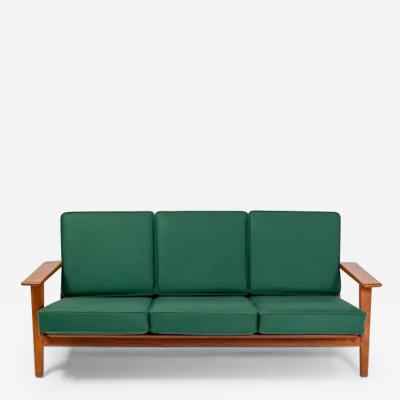 Hans Wegner Wegner for Getama Three Seater Sofa in Teak Model GE290