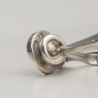 Harald Nielsen Georg Jensen Silver Pyramid Earrings