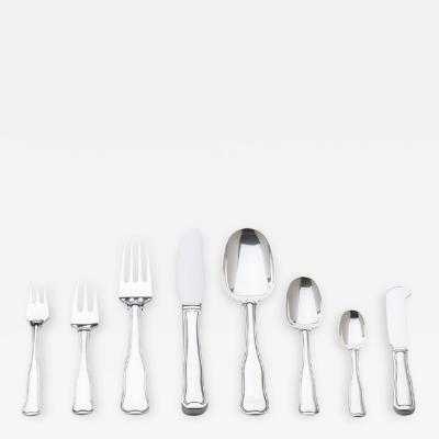 Harald Nielsen Georg Jensen Sterling Silver Eight Piece Flatware Service for Twelve