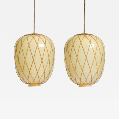 Harald Notini A pair of large ceiling lamps by Harald Notini