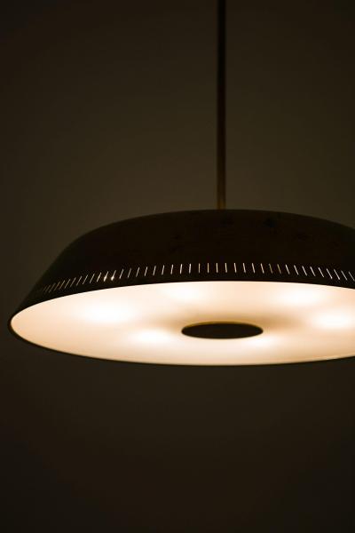 Harald Notini Ceiling Lamp Model nr 11326 in Brass by Harald Notini 1940s