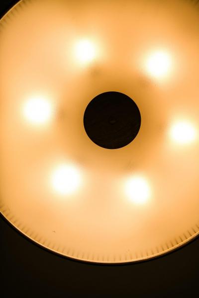 Harald Notini Ceiling Lamp Model nr 11326 in Brass by Harald Notini 1940s