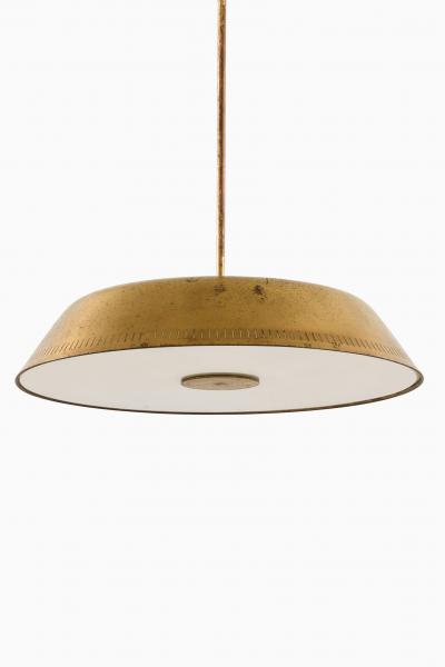 Harald Notini Ceiling Lamp Model nr 11326 in Brass by Harald Notini 1940s