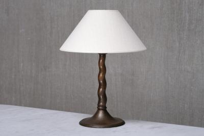 Harald Notini Harald Notini Hammered Copper Table Lamp Model 6834 B hlmarks Sweden 1920s