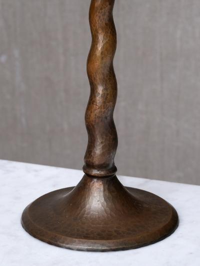 Harald Notini Harald Notini Hammered Copper Table Lamp Model 6834 B hlmarks Sweden 1920s