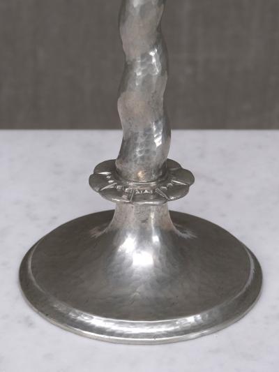 Harald Notini Harald Notini Hammered Tin Table Lamp Model 6891 B hlmarks Sweden 1920s