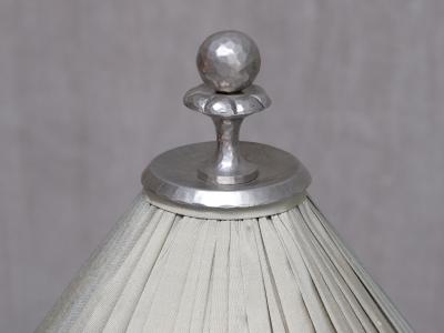Harald Notini Harald Notini Hammered Tin Table Lamp Model 6891 B hlmarks Sweden 1920s