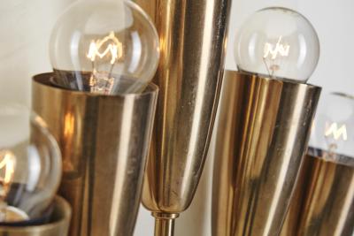 Harald Notini Harald Notini Model 8772 5 Wall Sconces Sweden 1950s