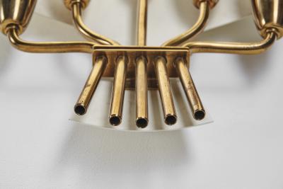 Harald Notini Harald Notini Model 8772 5 Wall Sconces Sweden 1950s