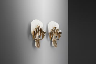Harald Notini Harald Notini Model 8772 5 Wall Sconces Sweden 1950s
