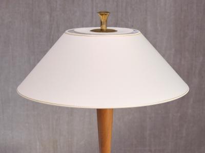 Harald Notini Harald Notini Table Lamp in Brass and Elm Model 15409 B hlmarks Sweden 1940s