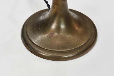 Harald Notini Model 6851 Patinated Brass Table Lamp by Harald Notini Sweden 1920s