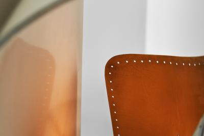 Harald Notini Model 8596 Brass Wall Lamp by Notini Attr for Bo hlmarks Sweden 1950s