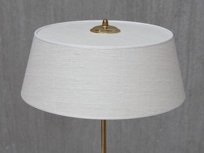 Harald Notini Pair of Tall Brass Table Lamps by Harald Notini for B hlmarks Sweden 1950s