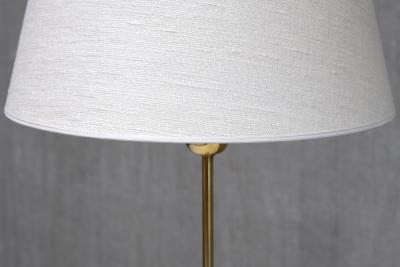 Harald Notini Pair of Tall Brass Table Lamps by Harald Notini for B hlmarks Sweden 1950s