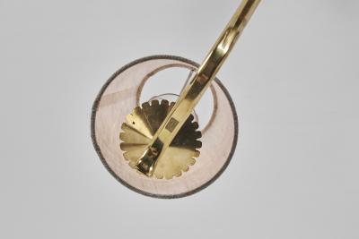 Harald Notini Six Armed Brass Chandelier by Harald Notini Attr for B hlmarks Sweden 1940s