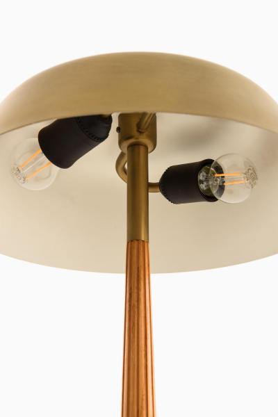 Harald Notini Table Lamp with Flared Brass Shade Model 15474 by Harald Notini 1950s