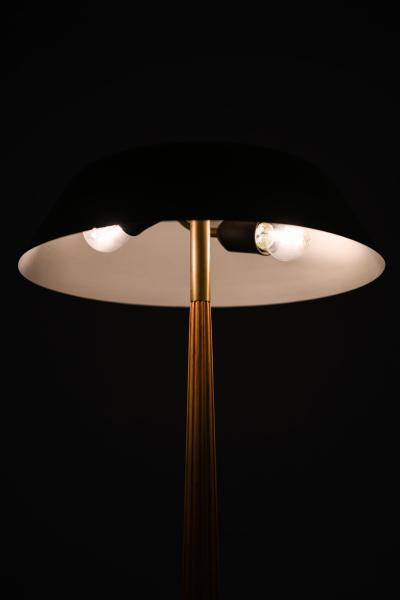 Harald Notini Table Lamp with Flared Brass Shade Model 15474 by Harald Notini 1950s