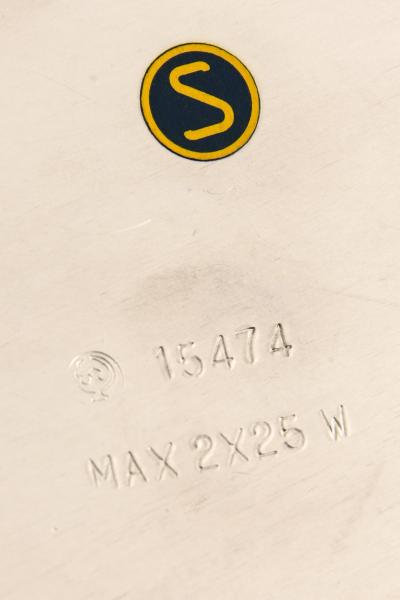 Harald Notini Table Lamp with Flared Brass Shade Model 15474 by Harald Notini 1950s