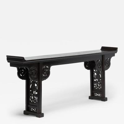 Hardwood Altar Table with Clouds and Dragons