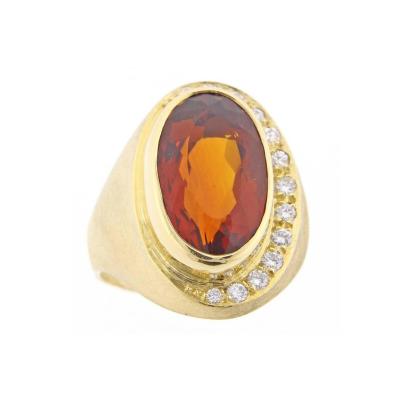 Haroldo Burle Marx Burle Marx Citrine and Diamond Ring