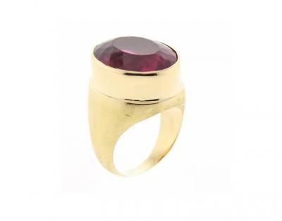 Haroldo Burle Marx Burle Marx Large Pink Tourmaline Ring