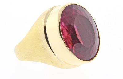Haroldo Burle Marx Burle Marx Large Pink Tourmaline Ring