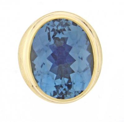 Haroldo Burle Marx Burle Marx Oval Blue Topaz Ring