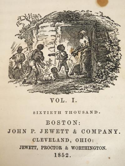 Harriet Beecher Stowe Uncle Toms Cabin Or Life Among the Lowly 1st Edition Early Printing