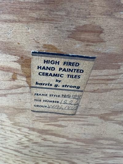 Harris Strong RARE PAIR OF MONUMENTAL EXOTIC SCENE CERAMIC PLAQUES BY HARRIS G STRONG