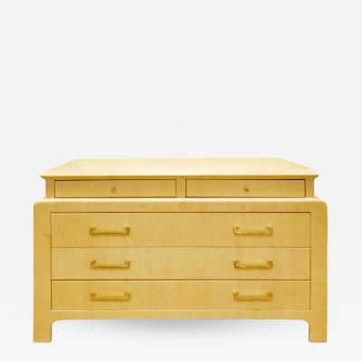 Harrison Van Horn Harrison Van Horn Chest of Drawers in Lacquered Linen 1970s