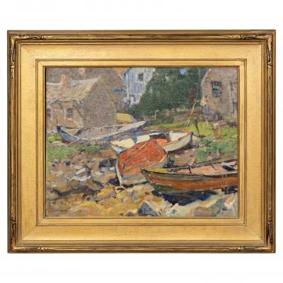 Harry Aiken Vincent Framed Oil On Board