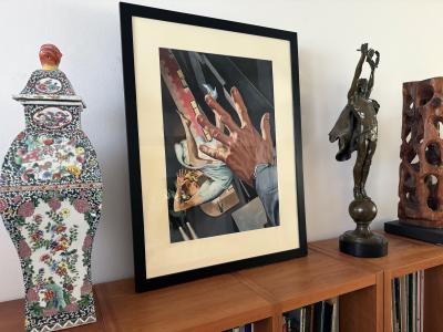 Harry Barton Sexy Blond Falls from Window Noir Pulp Art