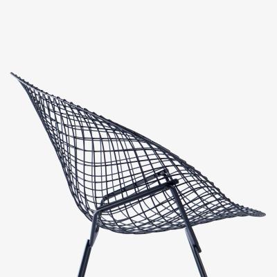 Harry Bertoia Diamond Chair by Harry Bertoia for Knoll in Matte Black