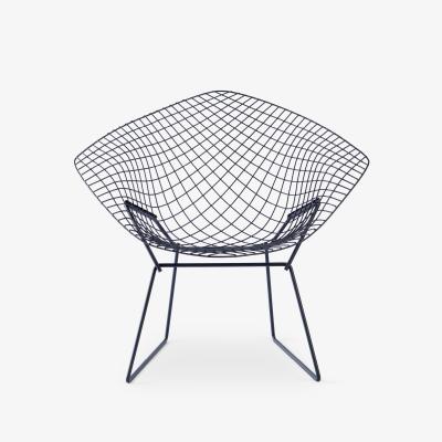 Harry Bertoia Diamond Chair by Harry Bertoia for Knoll in Matte Black