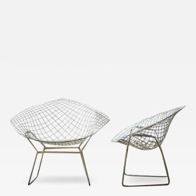 Harry Bertoia Diamond Chairs by Harry Bertoia Set of 2