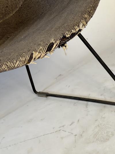 Harry Bertoia Early production Harry Bertoia Diamond Chair with orignial upholstry