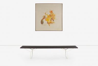 Harry Bertoia Harry Bertoia Early Solid Rosewood Slat Bench1951 First Year Production