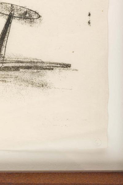 Harry Bertoia Harry Bertoia Framed Monoprint on Rice Paper USA 1960s