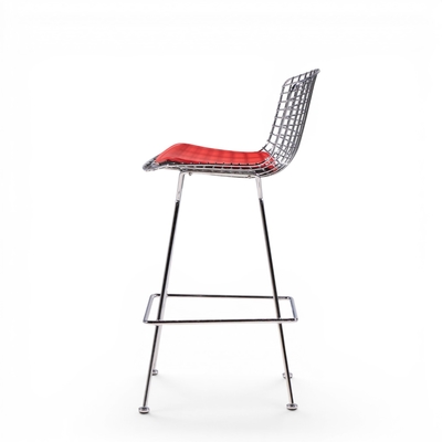 Harry Bertoia Harry Bertoia for Knoll Mid Century Chrome Bar Stools Pair