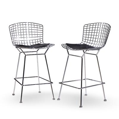 Harry Bertoia Harry Bertoia for Knoll Mid Century Chrome Counter Stools Set of 4