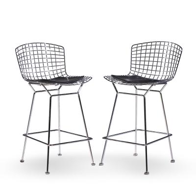 Harry Bertoia Harry Bertoia for Knoll Mid Century Chrome Counter Stools Set of 4