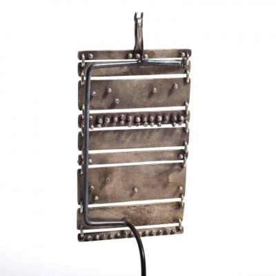 Harry Bertoia Important Harry Bertoia Silver Ebony and Coral Pendant USA circa 1950