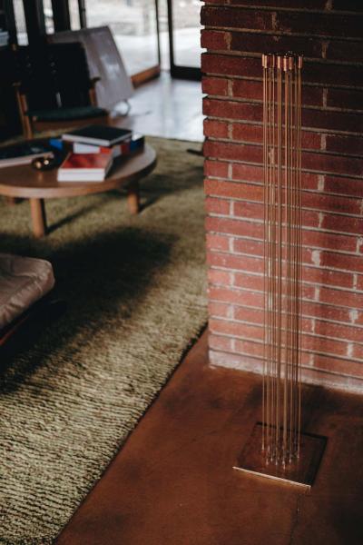 Harry Bertoia Large Bertoia Studios 24 Rod Star of Sound B 2482 Copper Brass Sculpture