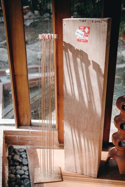 Harry Bertoia Large Bertoia Studios 24 Rod Star of Sound B 2482 Copper Brass Sculpture