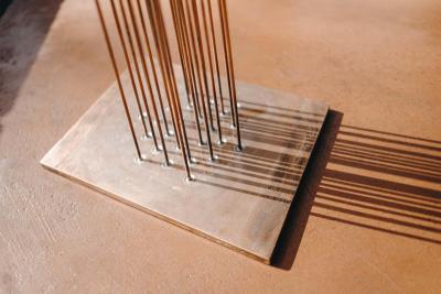 Harry Bertoia Large Bertoia Studios 24 Rod Star of Sound B 2482 Copper Brass Sculpture