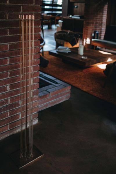 Harry Bertoia Large Bertoia Studios 24 Rod Star of Sound B 2482 Copper Brass Sculpture