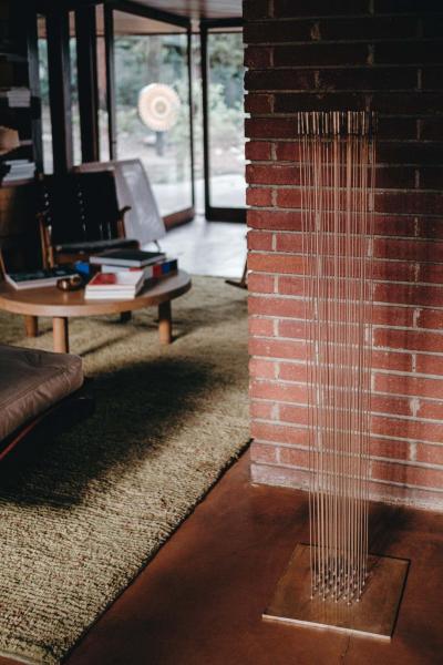 Harry Bertoia Large Bertoia Studios 32 Rod Sounding Chess B 2466 Copper Brass Sculpture